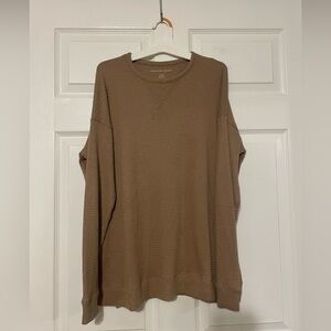 Waffle Knit Sweater Tee